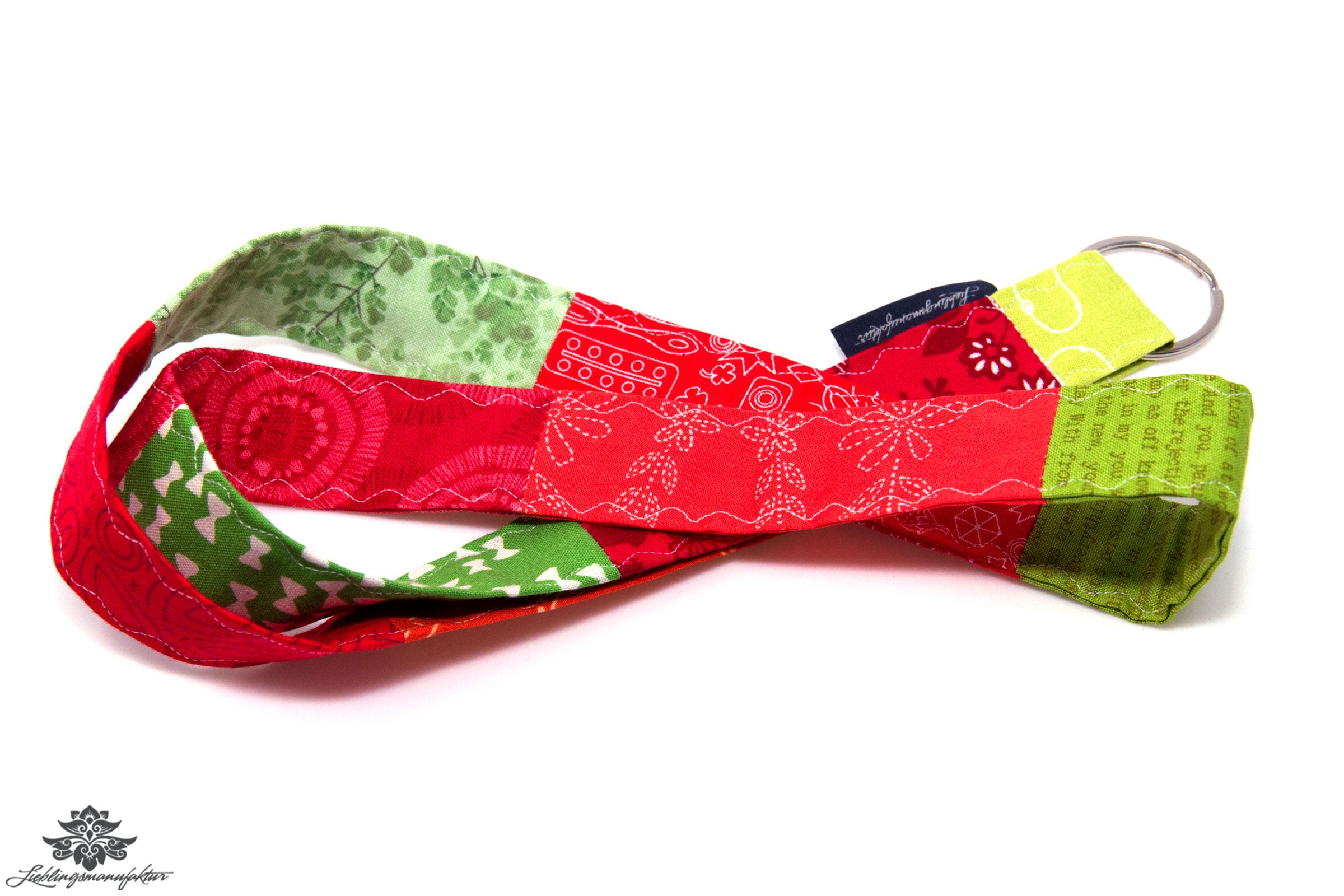 Band für Schlüssel Schlüsselband rot grün