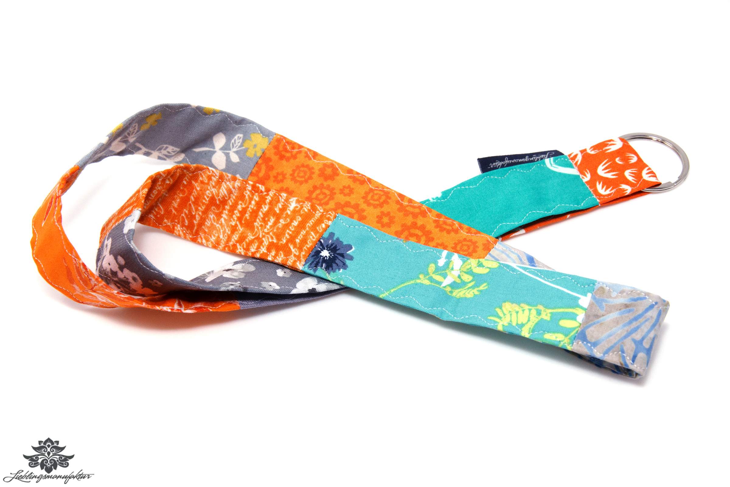 Buntes Patchwork Schlüsselband
