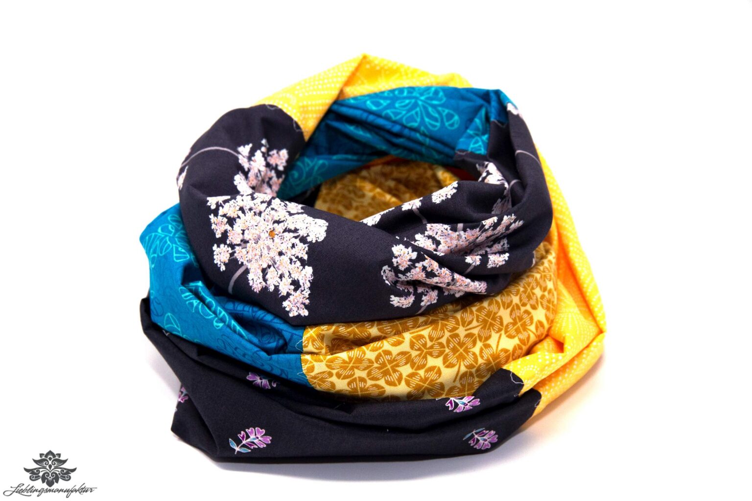 Softer Schal aus feinem Bambus mit Blumenmuster