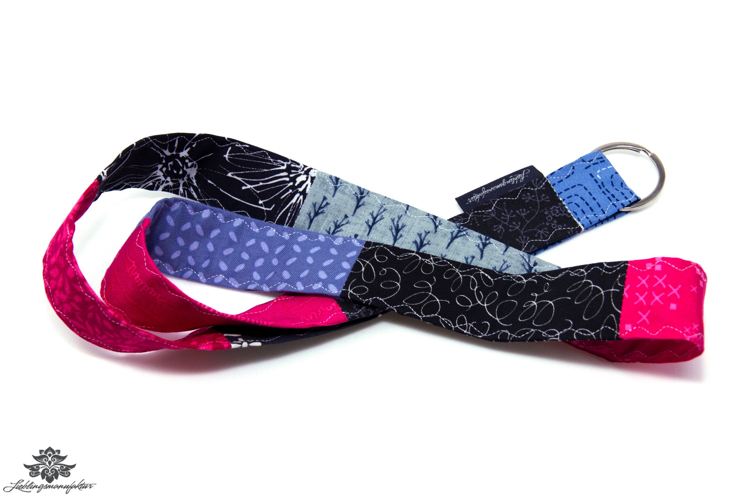 Schlüssel verloren Patchwork Schlüsselband bunt