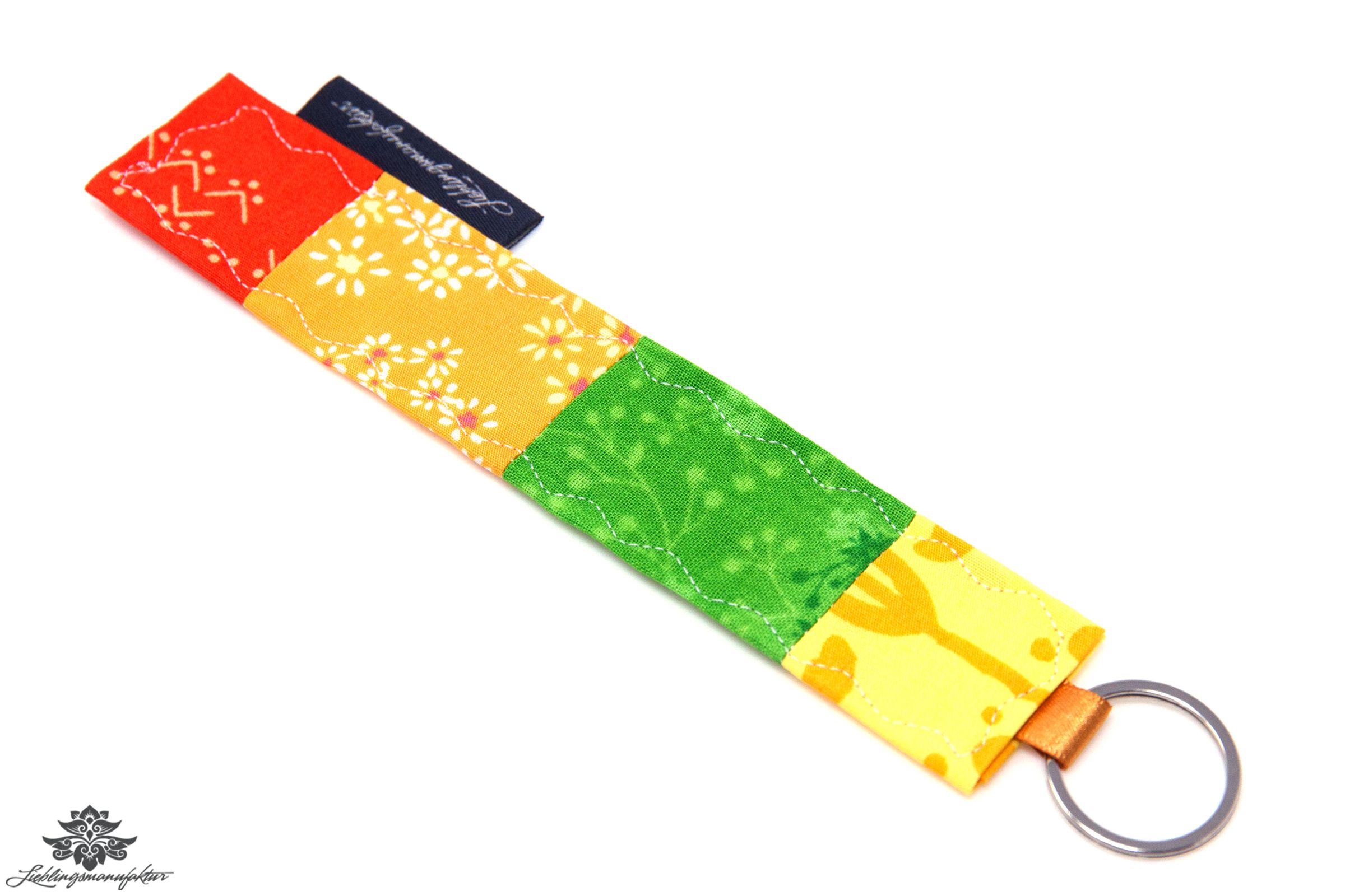 Schlüssel wieder finden Schlüsselanhänger bunt gelb