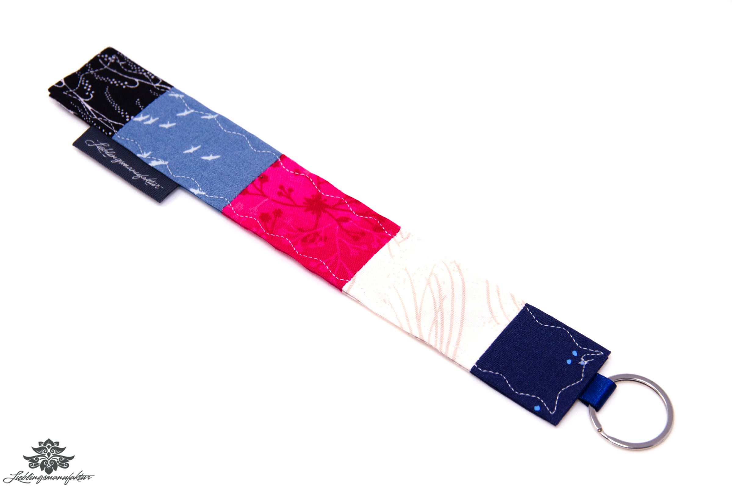 Schlüsselanhänger blau pink