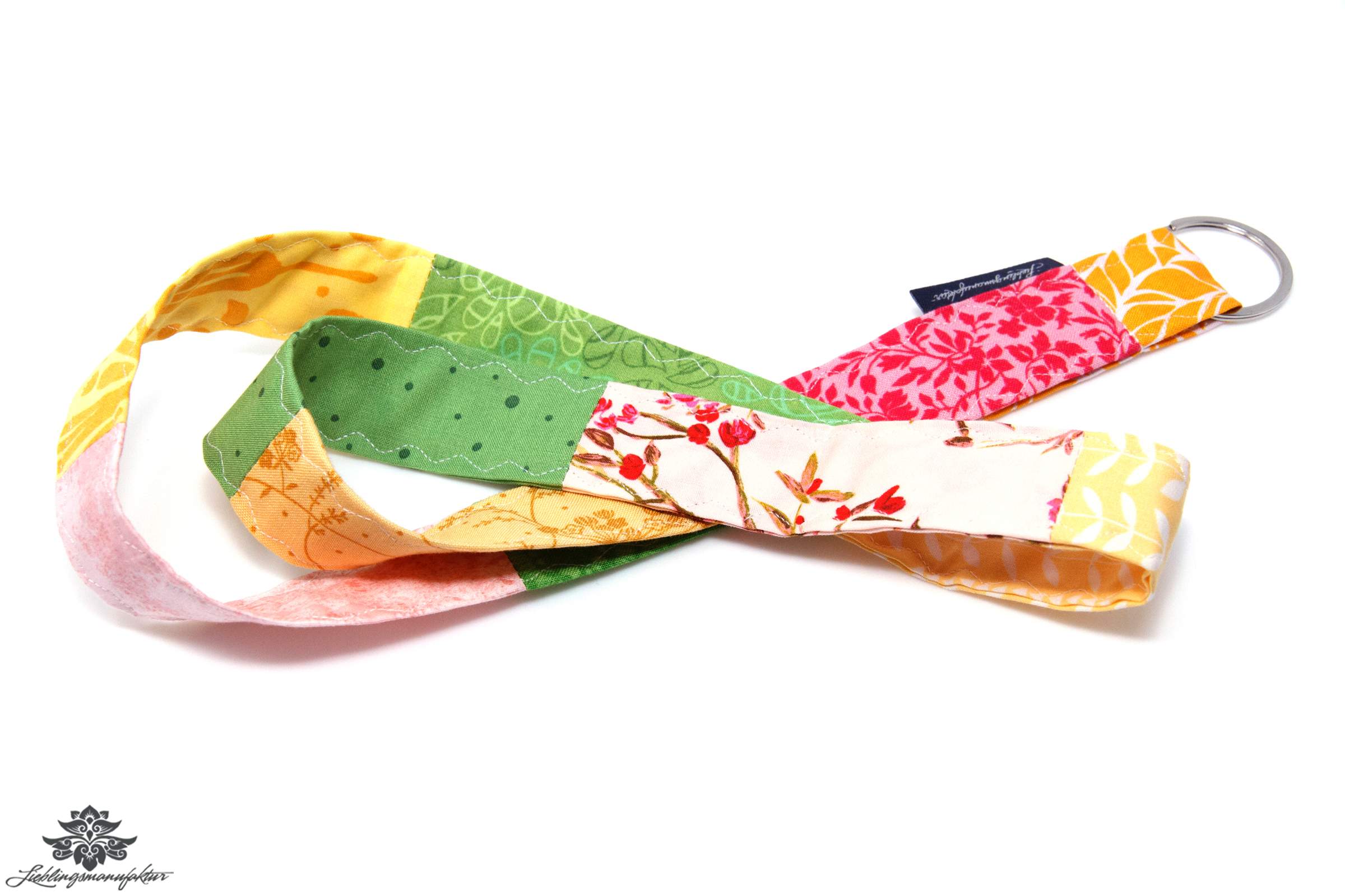 Wo ist mein Schlüssel Patchwork Schlüsselband bunt