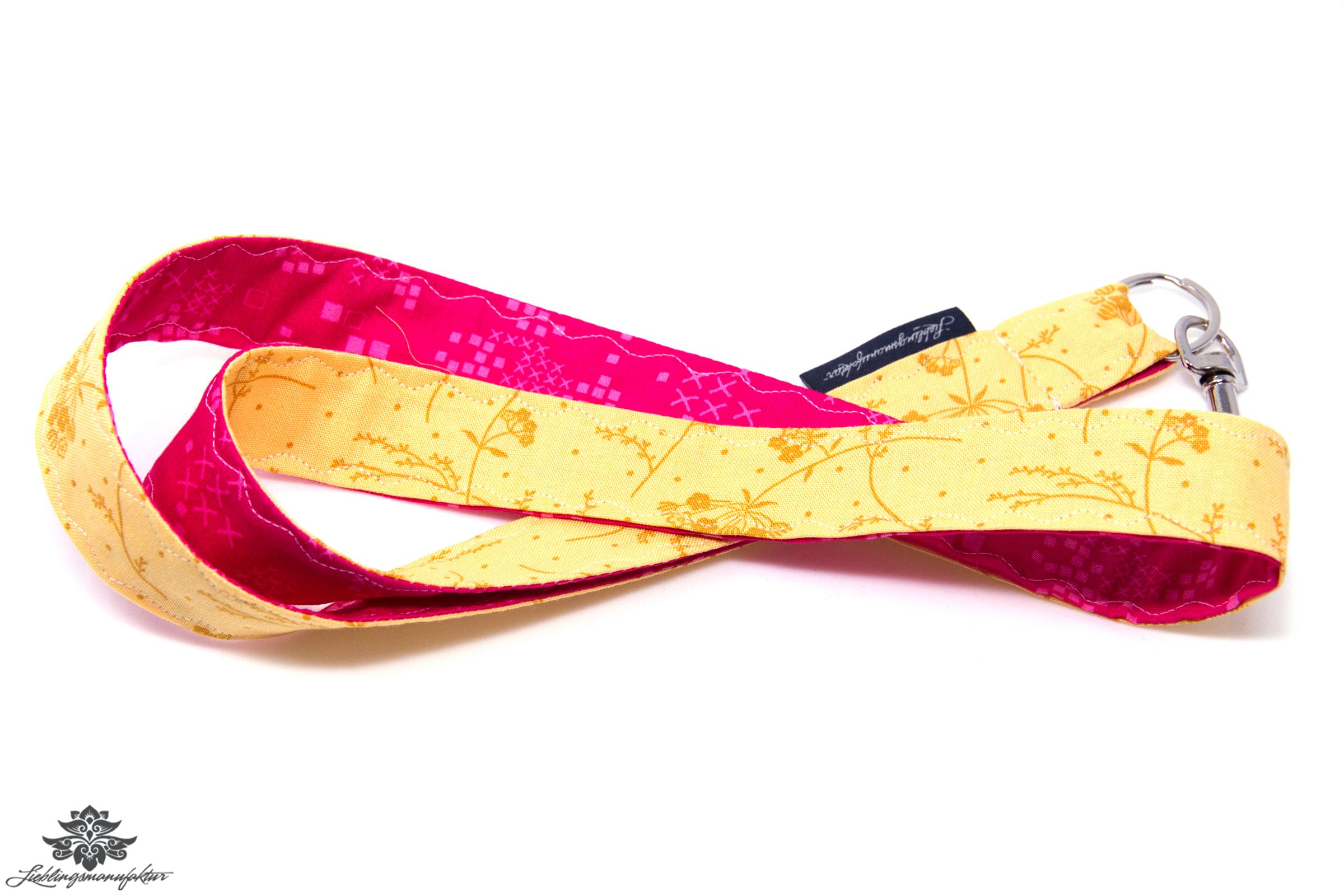 Schlüssel einfach finden Schlüsselband gelb pink