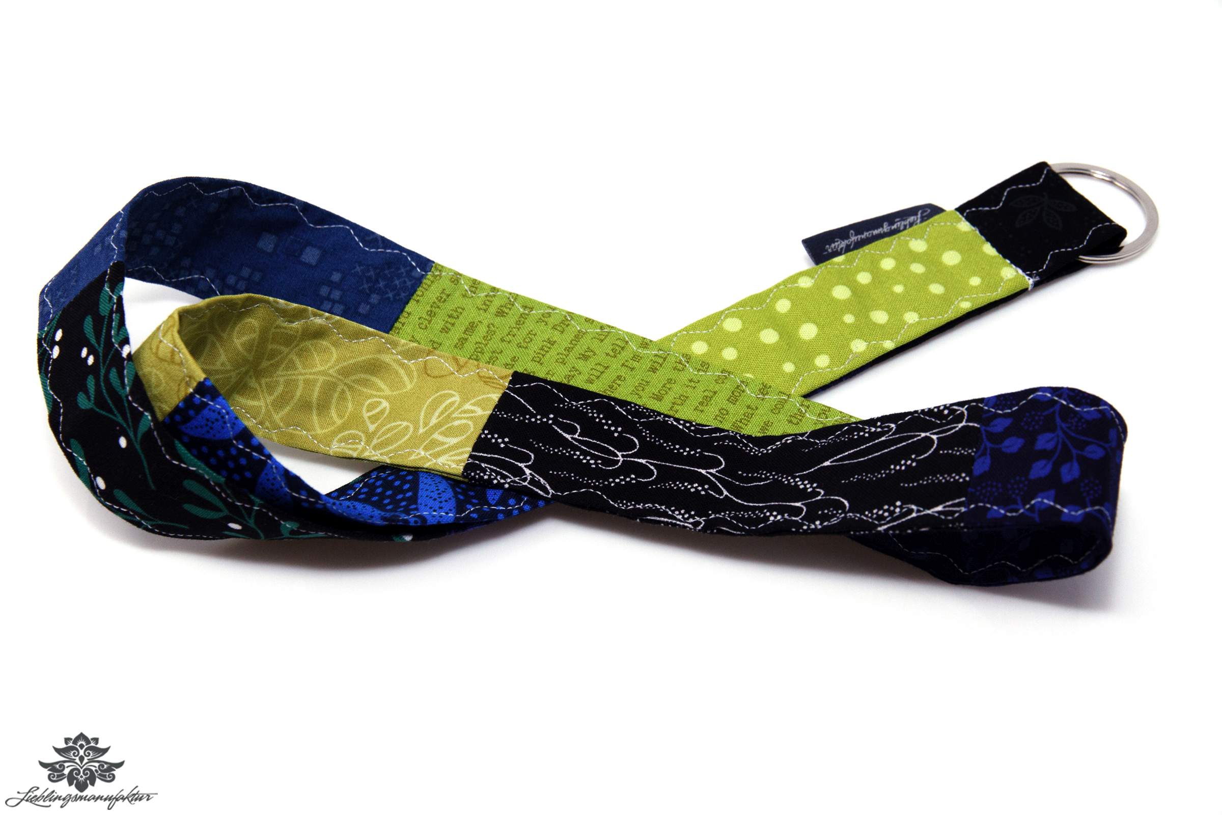 Wo ist mein Schluessel Patchwork-Schluesselband