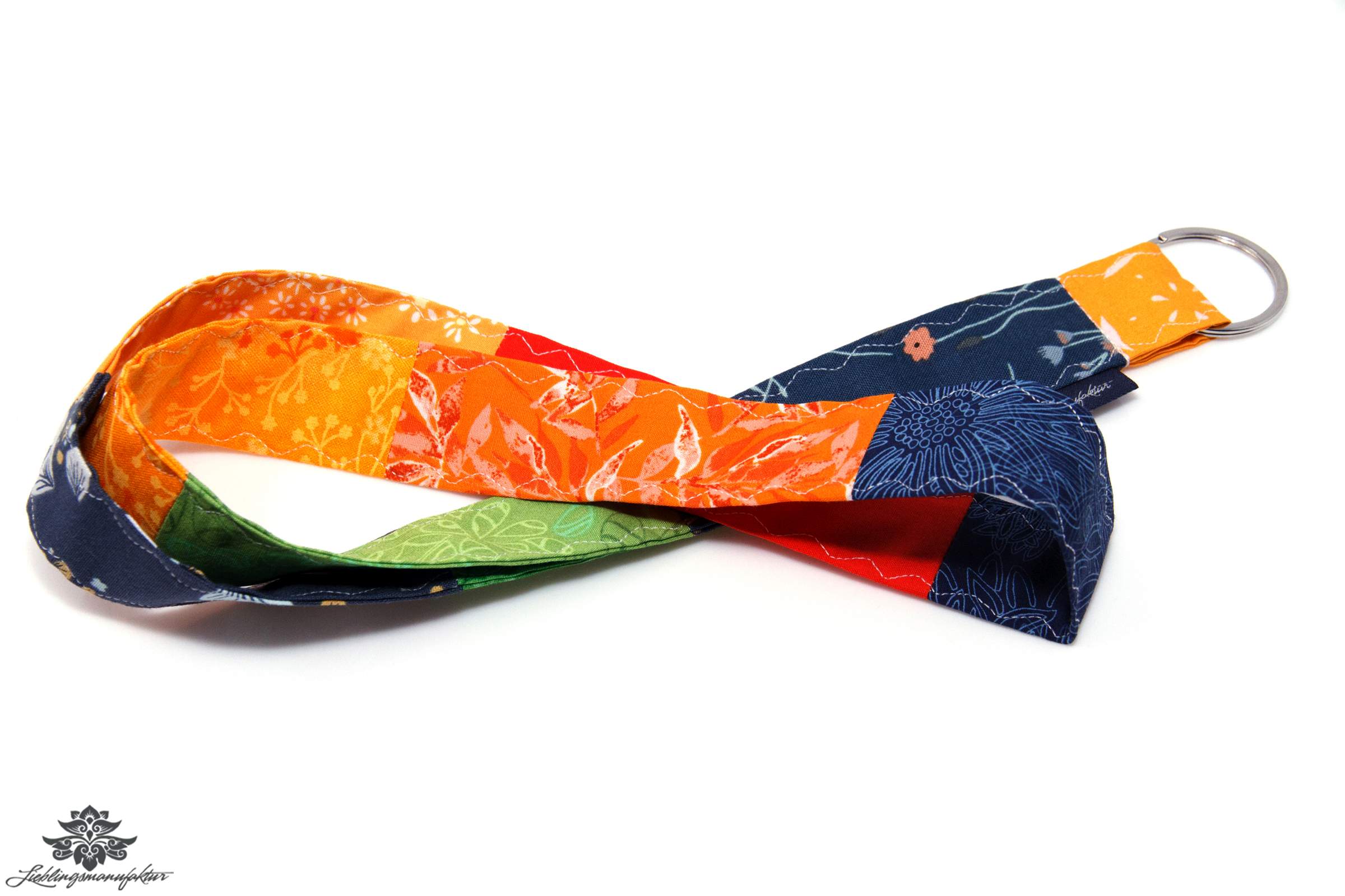 Schlüssel wiederfinden Schlüsselband blau orange grün