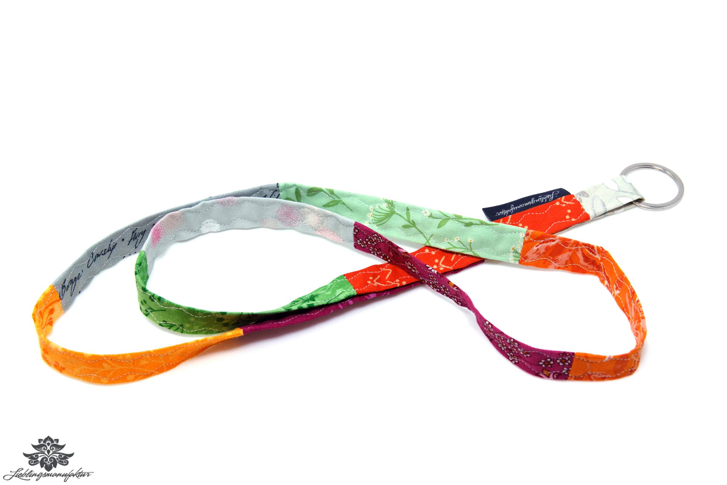 Dünnes Schlüsselband bunt