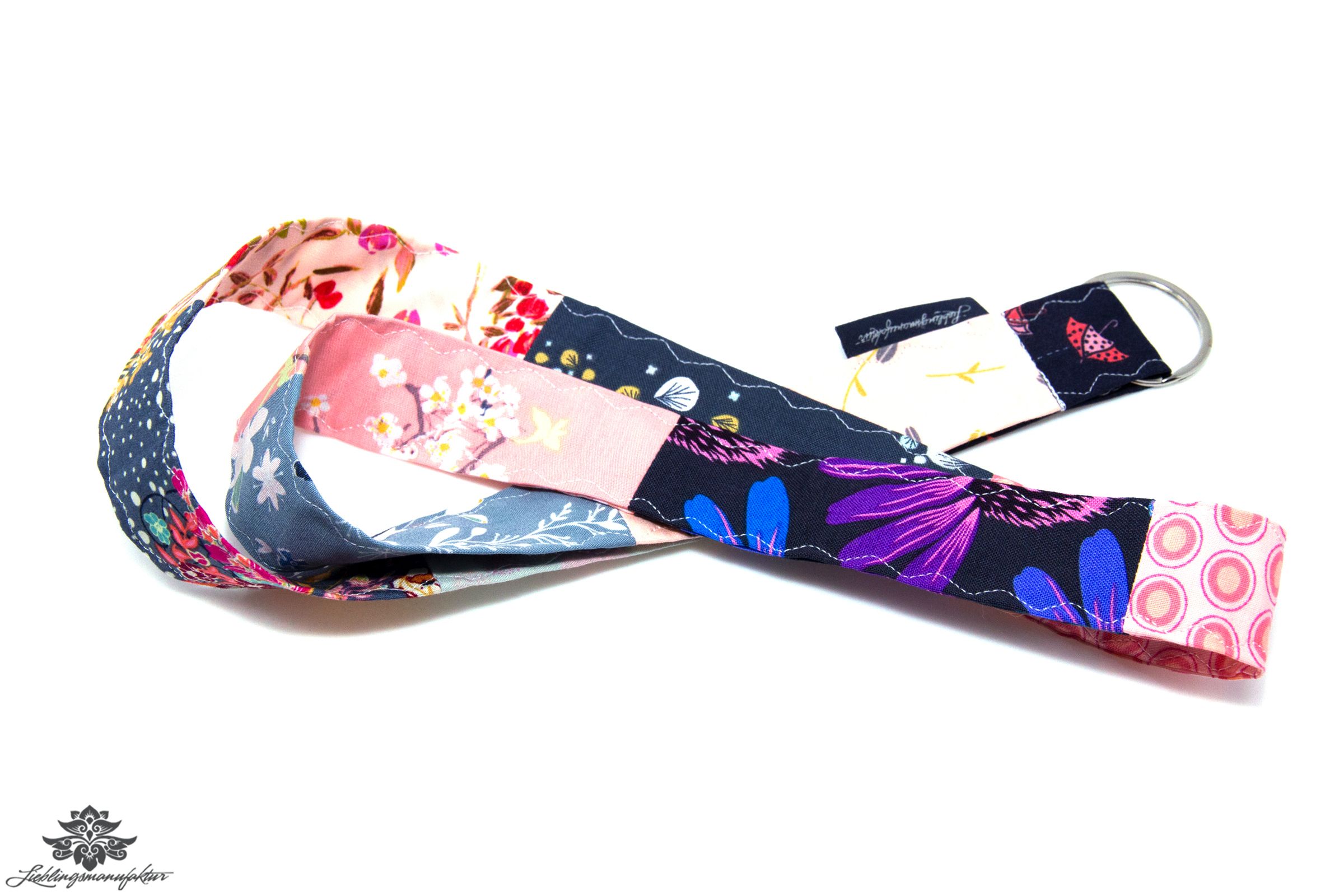 Grau-blaues Schlüsselband