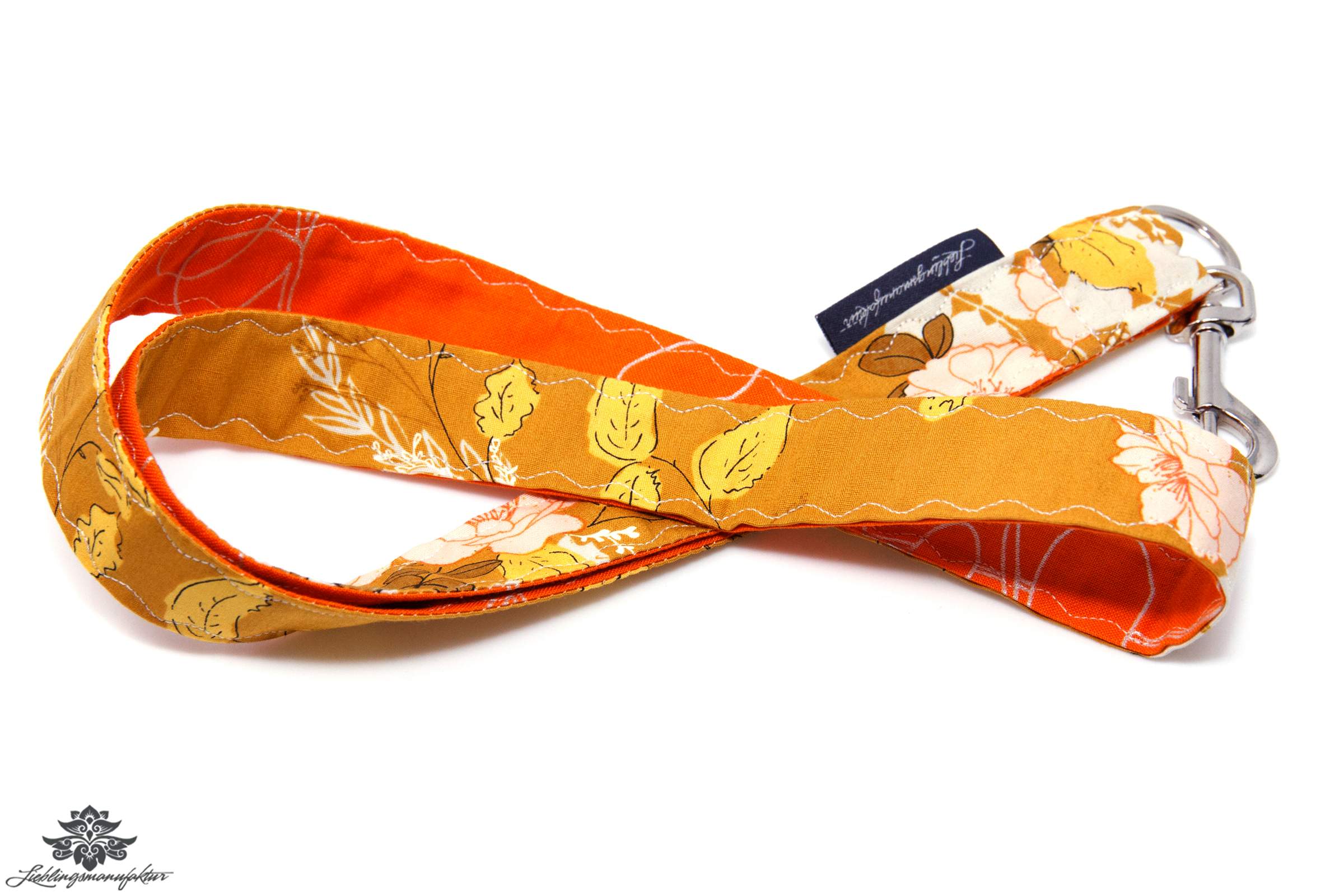Lanyard Karabiner orange gelb
