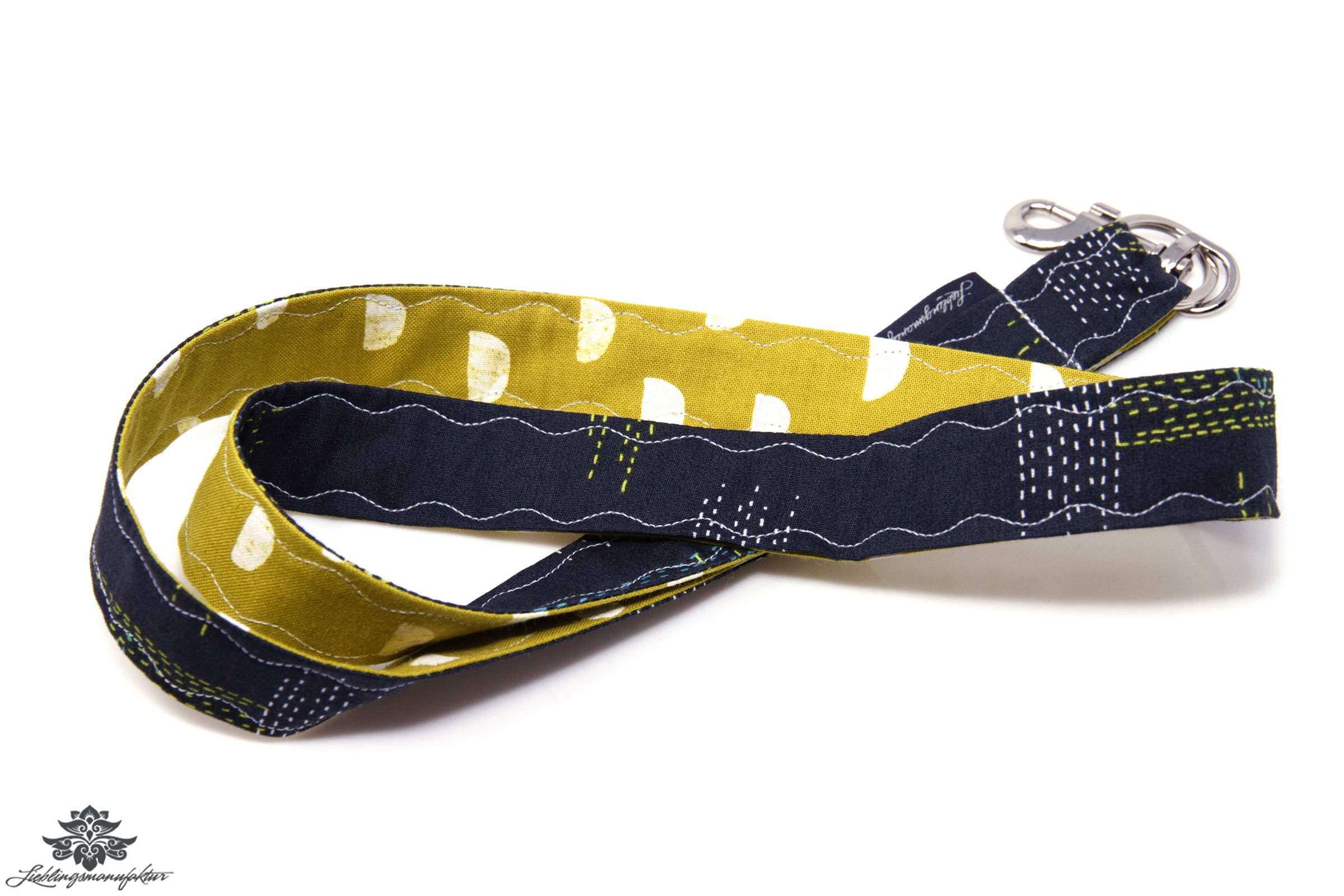 Lanyard Schlüsselband anthrazit zartgrün