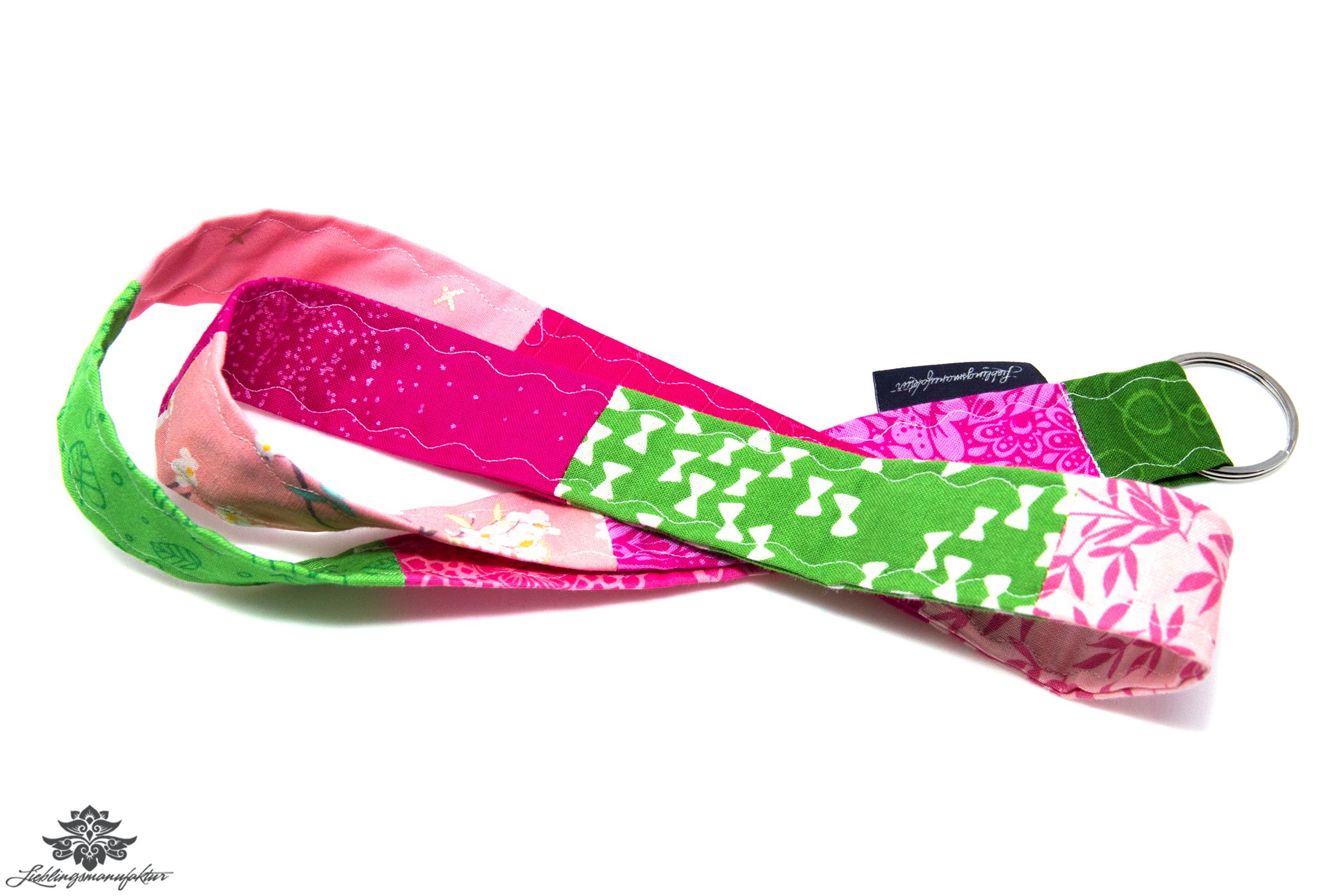 Lanyard Schlüsselband grün bunt