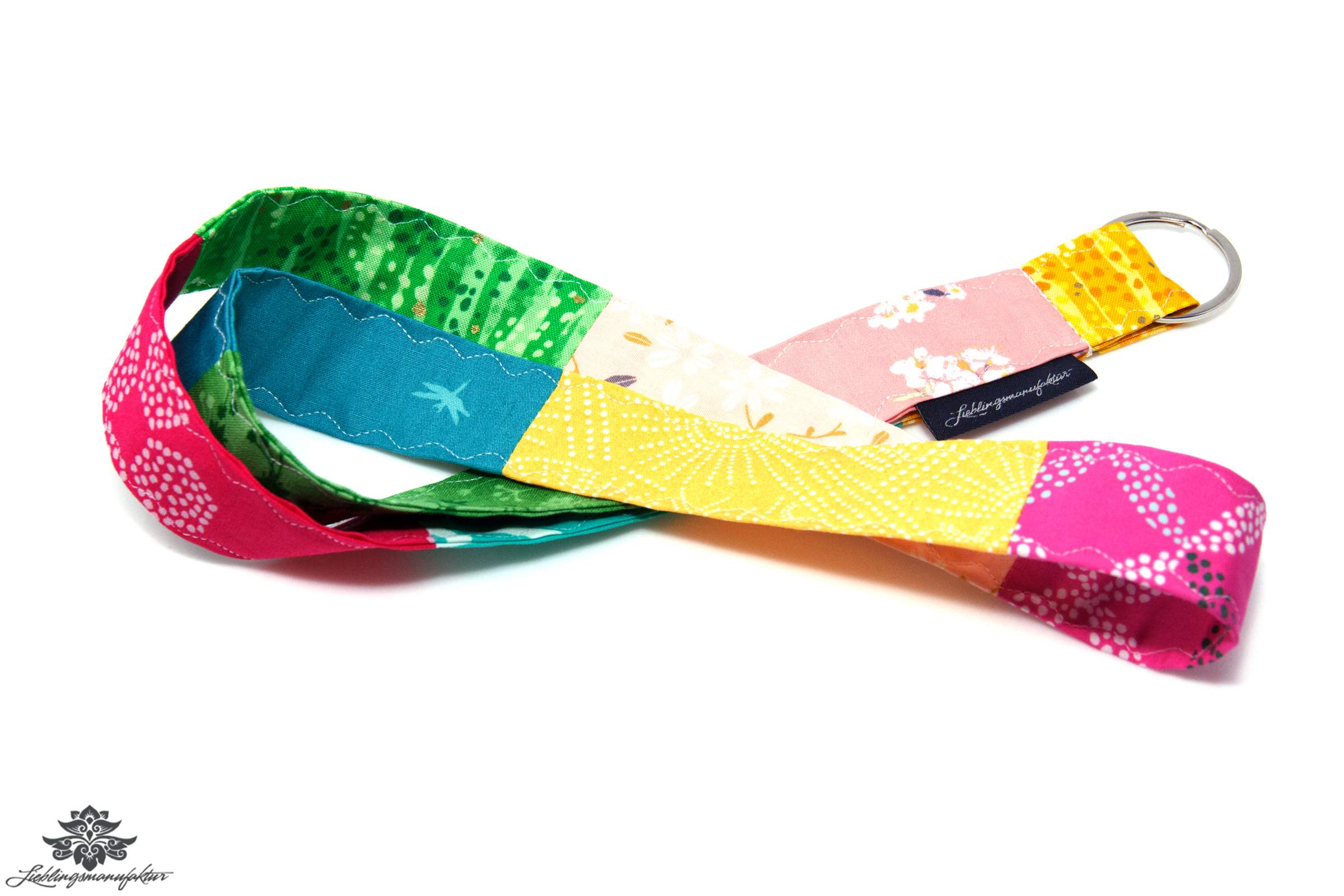 Lanyard Schlüsselband grün bunt