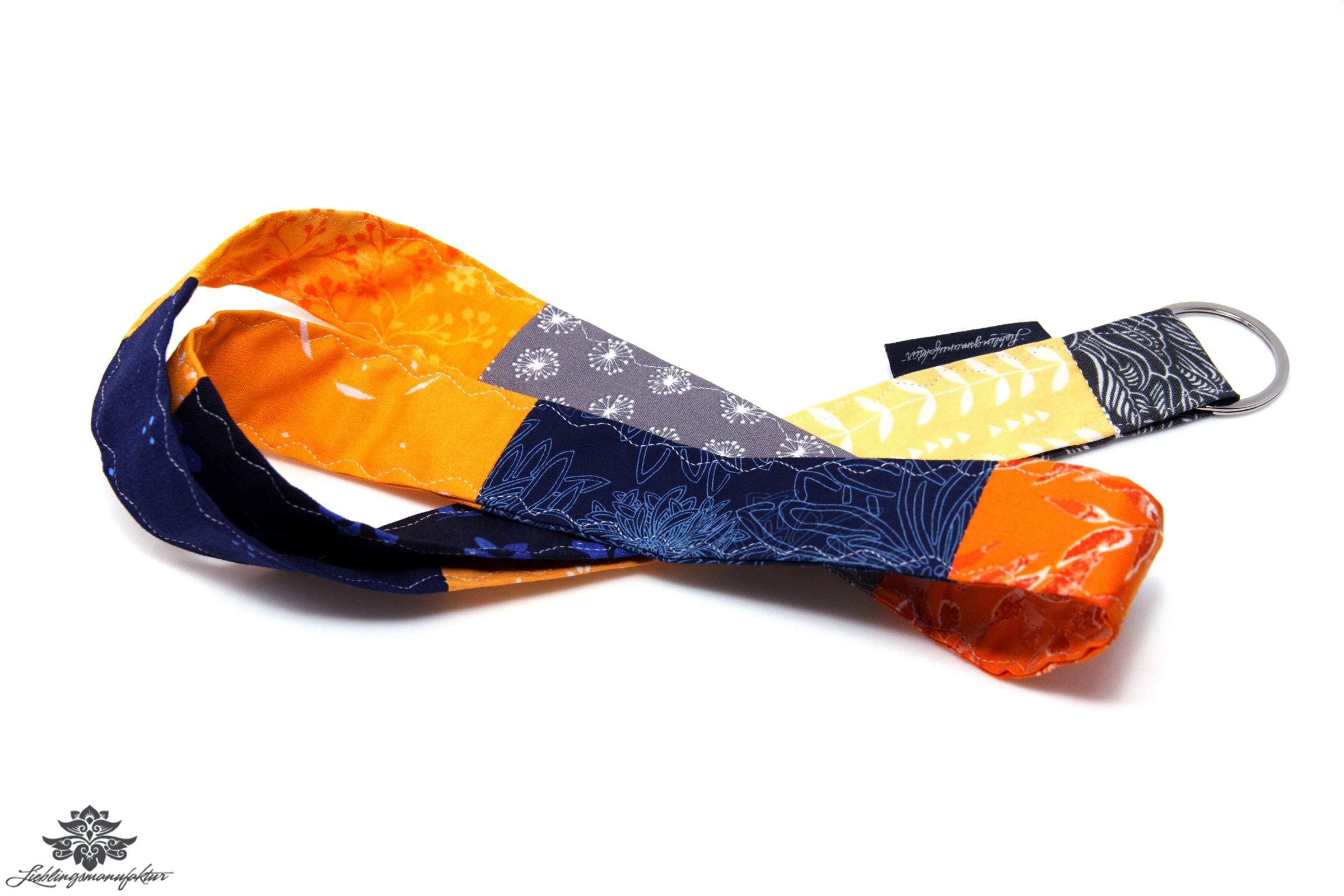 Lanyard bunt lang Patchwork Schlüsselband