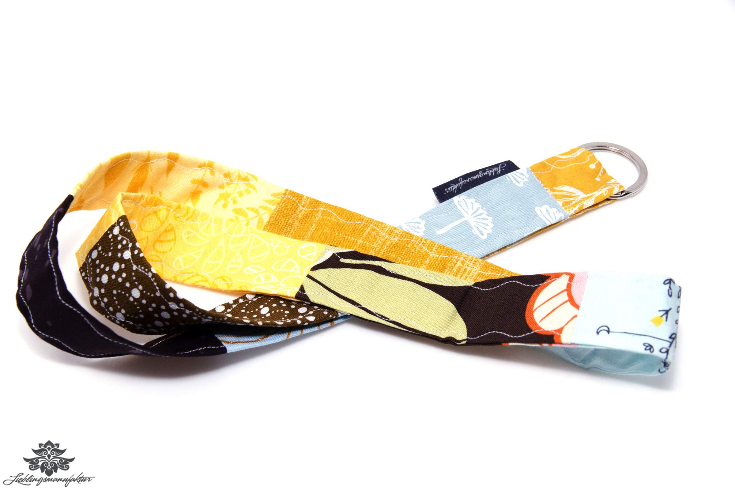 Lanyard gelb hellblau Schlüsselband