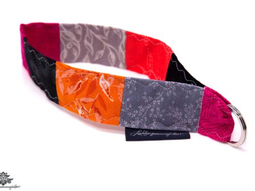 Lanyard kurz orange grau