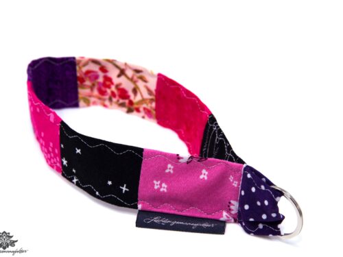Lanyard kurz pink schwarz
