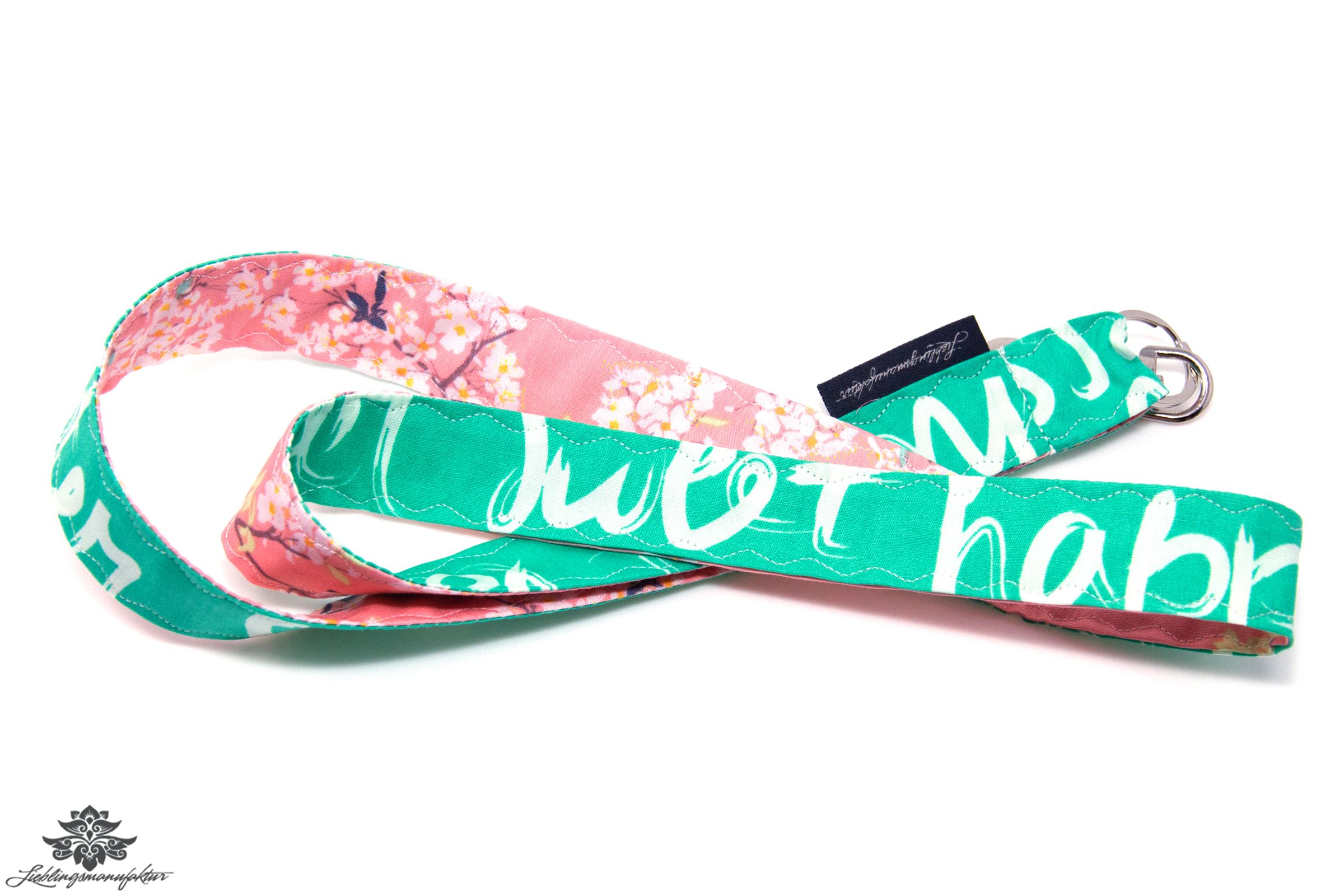 Lanyard pink grün