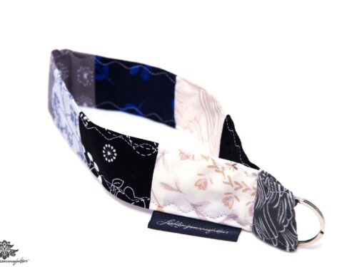 Lanyard schwarz blau kurz