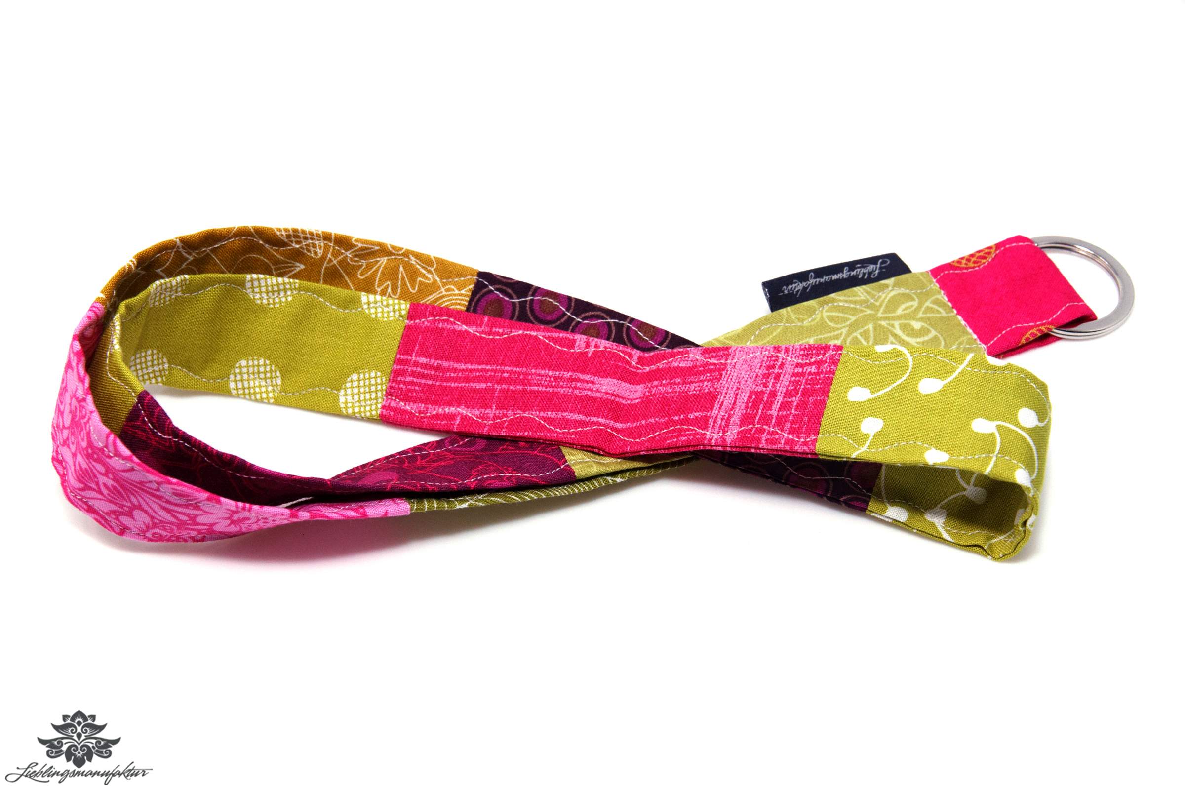 Lanyards bunt grün pink