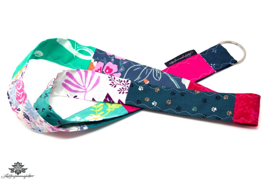 Schlüsselband Strass 3er-Set – Mit Karabiner, In Rosa, Weiß & Schwarz, Ca. 38 Cm, Aus Kunstleder