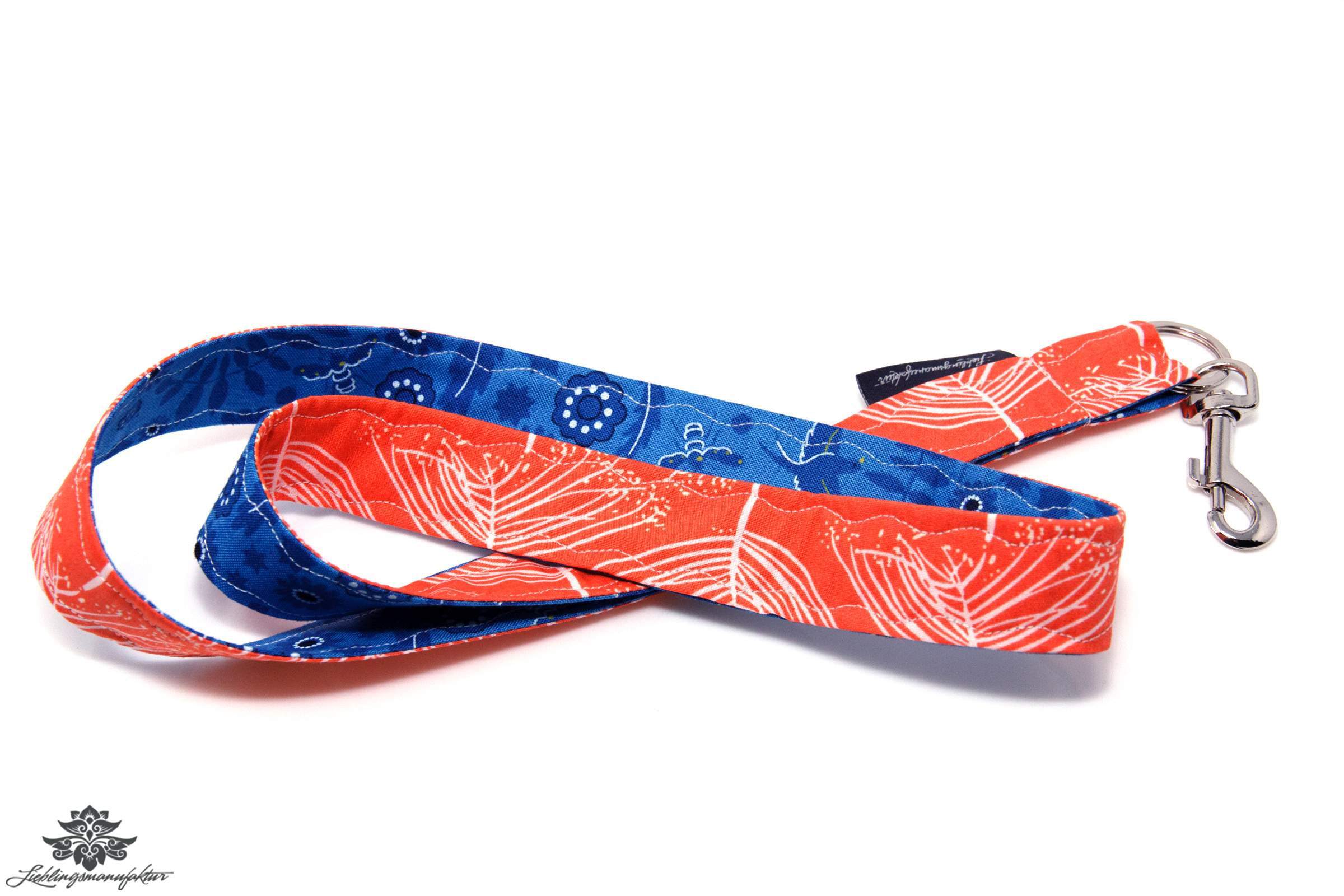 Schlüsselband orange blau