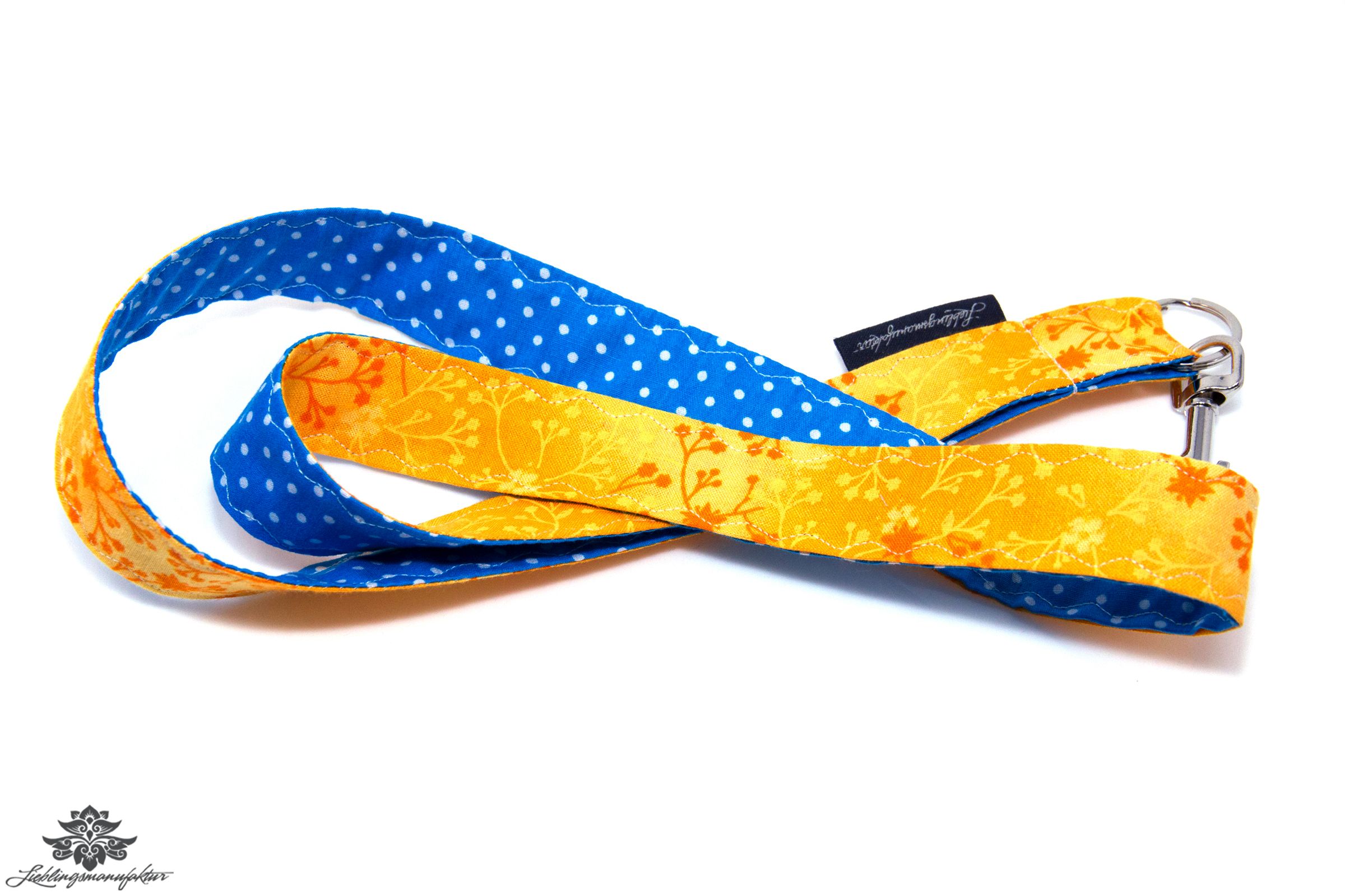 Schlüsselband orange blau