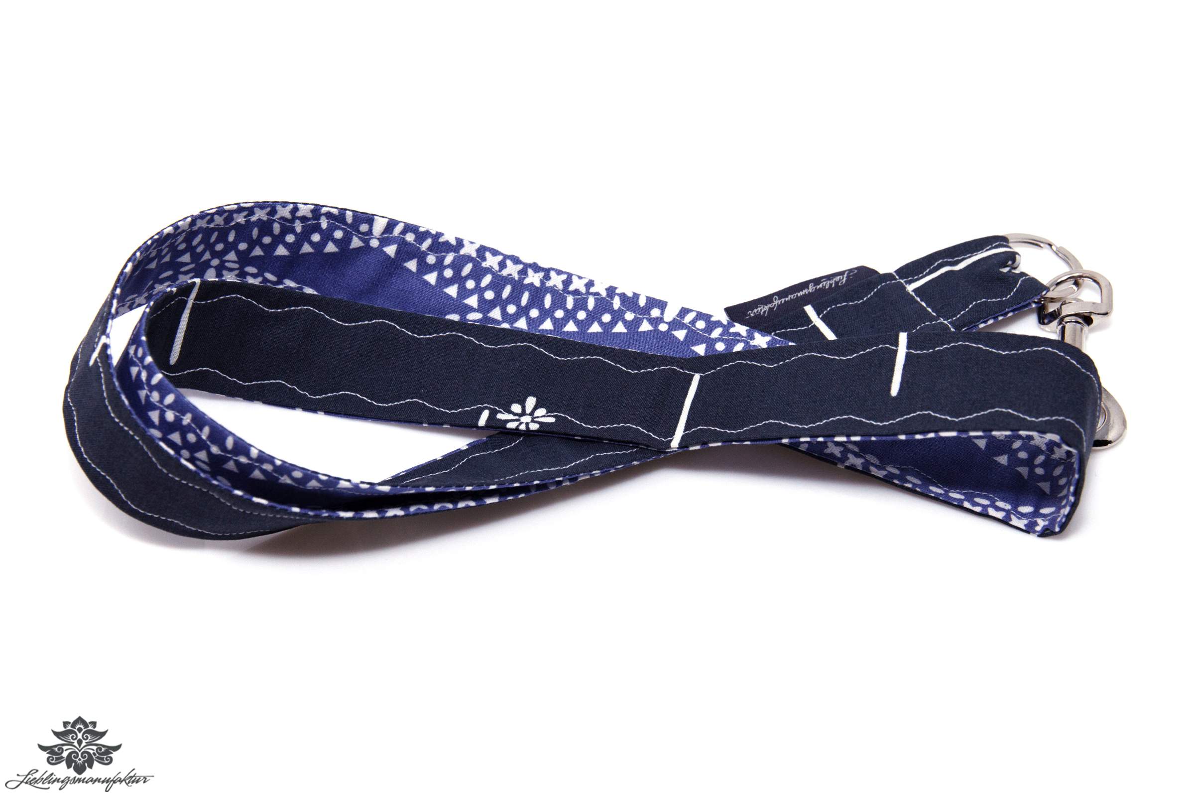 Schlüsselbund taubenblau grau Lanyard