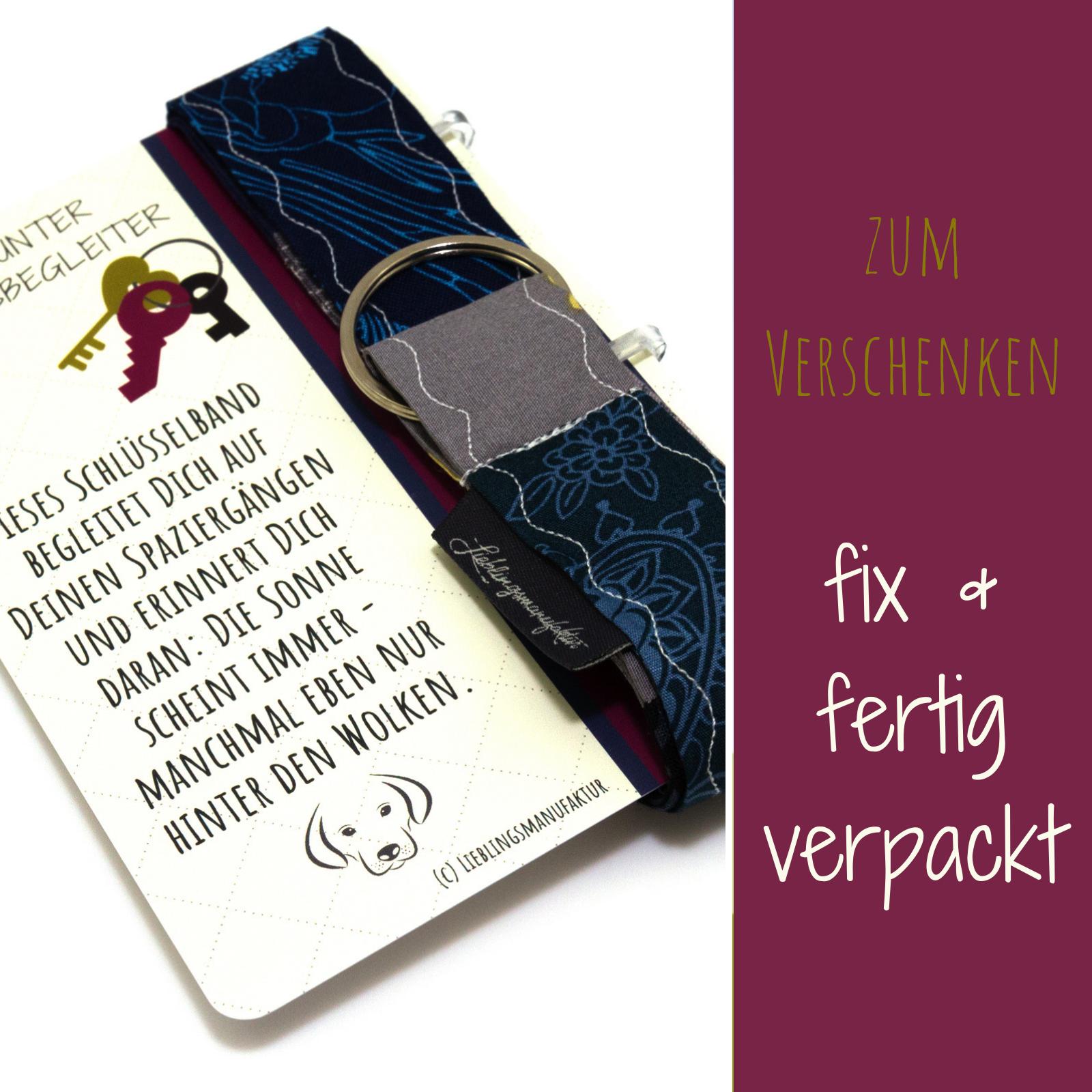 Geschenk Hundetrainer - Farbenfrohes Schlüsselband