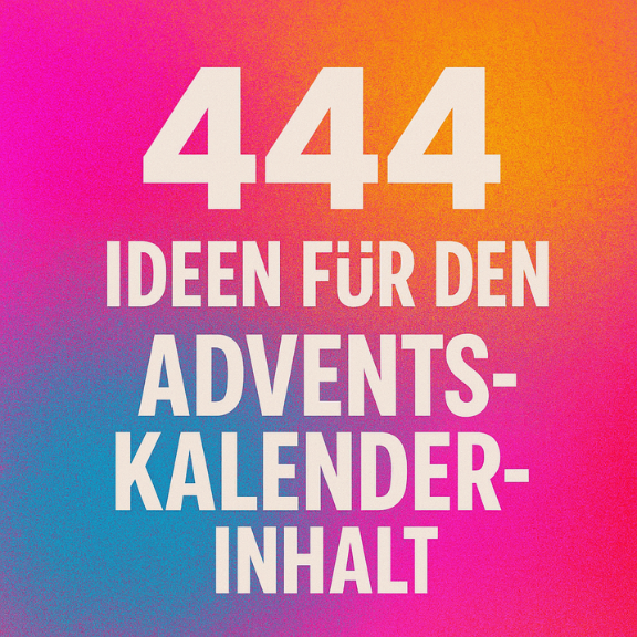Adventskalender Inhalt