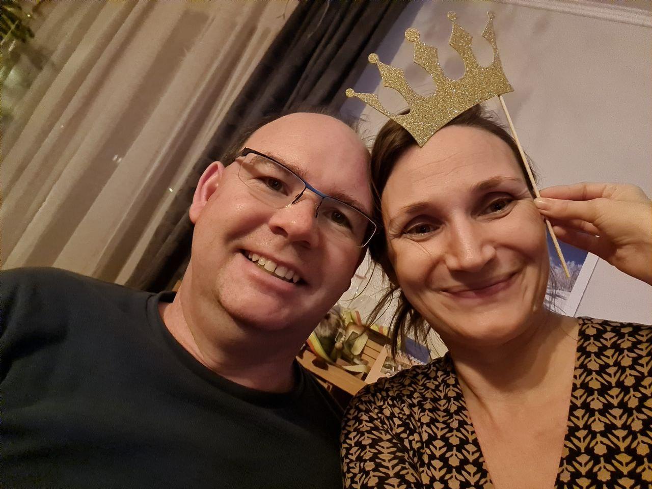 Silvester mit Kindern Anne und Sebastian