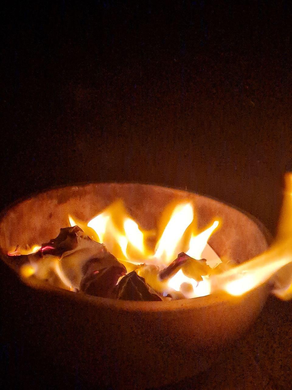 Silvester mit Kindern Feuerschale